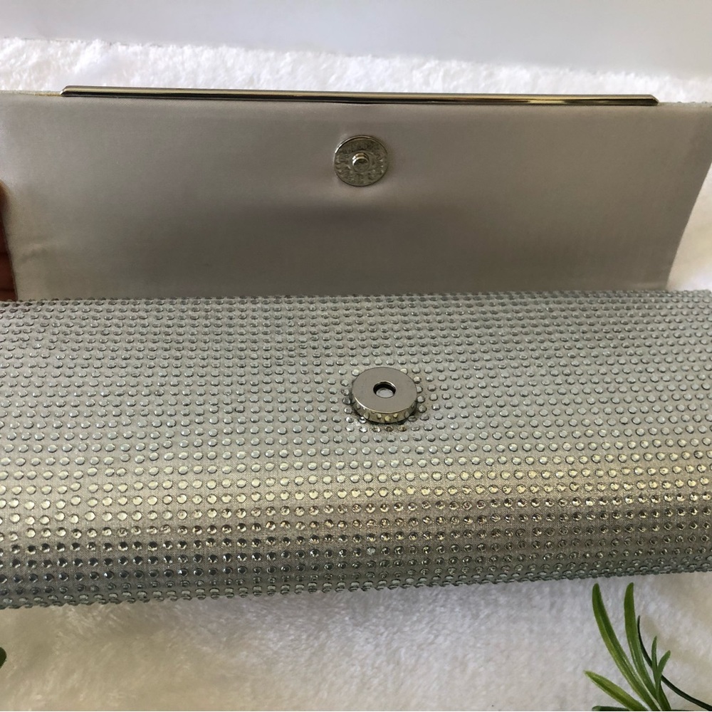 Nina Crystal Minaudiere Flap Long Clutch & Crossbody, NWT - Picture 7 of 12